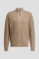 Photo produit 1 de Cardigan marron clair à fermeture éclair de Dansaert Blue pour Hommes