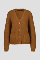 Cardigan marron de Claude Arielle pour Femmes