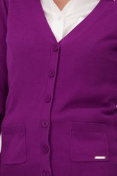 Cardigan mauve de Claude Arielle pour Femmes