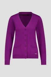 Cardigan mauve de Claude Arielle pour Femmes