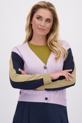Le devant de Cardigan multicolore à col en V de Libelle pour Femmes
