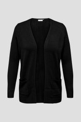 Cardigan noir doux de Only Carmakoma pour Femmes