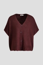 Photo produit 1 de Cardigan oversize brun bordeaux  de Louise pour Femmes