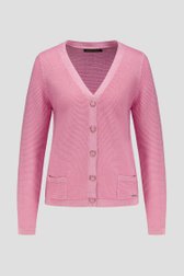 Cardigan rose clair scintillant de Claude Arielle pour Femmes