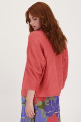 Le dos de Cardigan rose corail doux de Libelle pour Femmes