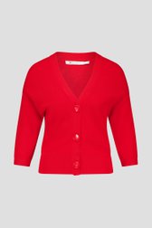 Cardigan rouge à manches courtes de D'Auvry pour Femmes