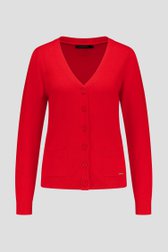 Cardigan rouge de Claude Arielle pour Femmes