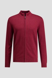 Photo produit 1 de Cardigan rouge foncé avec fermeture zippée de Dansaert Blue pour Hommes