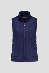 Cardigan sans manches en tissu gaufré écru de Signature pour Femmes