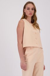 Cardigan sans manches rose saumon  de D'Auvry pour Femmes