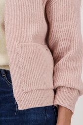 Cardigan tricoté rose pâle de More & More pour Femmes