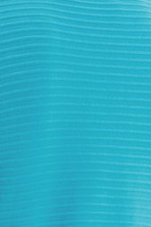 Cardigan turquoise en tissu texturé côtelé de Claude Arielle pour Femmes