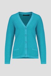 Cardigan turquoise scintillant de Claude Arielle pour Femmes