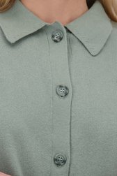 Détail de Cardigan vert à col polo de Liberty Island pour Femmes