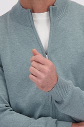 Détail de Cardigan vert clair avec fermeture éclair de Dansaert Blue pour Hommes