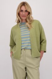 Le devant de Cardigan vert tendre de Libelle pour Femmes