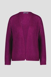 Cardigan violet avec laine de Geisha pour Femmes