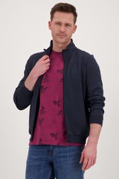 Le devant de Cardigan zippé bleu foncé de Bluefields pour Hommes