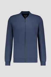 Cardigan zippé gris-bleu de Casual Five pour Hommes