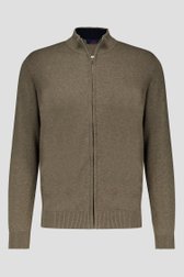 Photo produit 1 de Cardigan zippé taupe	 de Dansaert Blue pour Hommes