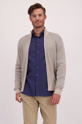 Vidéo de Veste beige à rayures avec laine de Upper East pour Hommes