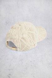 Photo produit 1 de Casquette beige à motif ajouré de Pieces pour Femmes