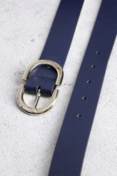 Ceinture bleu foncé avec boucle argentée de Claude Arielle pour Femmes