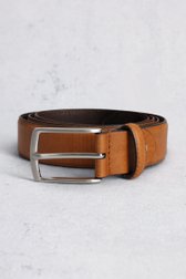 Ceinture en cuir brun cognac de Liberty Island pour Hommes