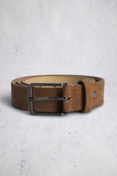 Le devant de Ceinture en cuir marron de Liberty Island pour Hommes