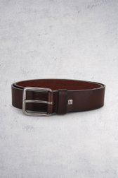 Le devant de Ceinture en cuir marron de Michaelis pour Hommes