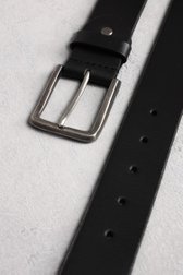 Photo produit 1 de Ceinture en cuir noir de Liberty Island pour Hommes