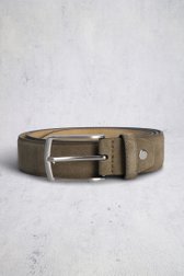 Le devant de Ceinture en cuir taupe de Liberty Island pour Hommes