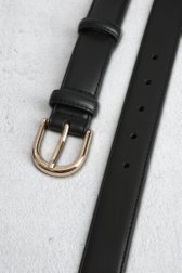 Le dos de Ceinture fine noire avec boucle dorée	 de Liberty Island pour Femmes