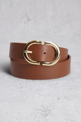 Ceinture marron avec boucle dorée de D'Auvry pour Femmes