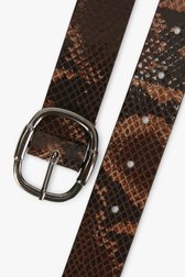 Ceinture marron avec imprimé animal  de Liberty Island pour Femmes