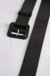 Le dos de Ceinture noire à boucle carrée	 de Liberty Island pour Femmes