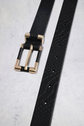 Photo produit 1 de Ceinture noire à motif serpent de Liberty Island pour Femmes