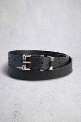 Le devant de Ceinture noire à motif serpent de Liberty Island pour Femmes