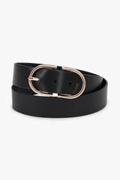 Photo produit 1 de Ceinture noire avec boucle rose de Liberty Island pour Femmes