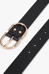 Photo produit 2 de Ceinture noire avec boucle rose de Liberty Island pour Femmes