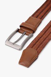 Ceinture tissée marron de Liberty Island pour Hommes