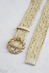 Photo produit 1 de Ceinture tressée beige de Liberty Island pour Femmes