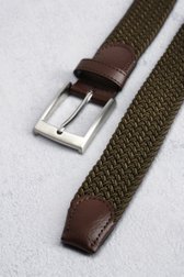 Photo produit 1 de Ceinture tressée kaki de Liberty Island pour Hommes
