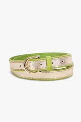 Ceinture vert clair/doré de Liberty Island pour Femmes