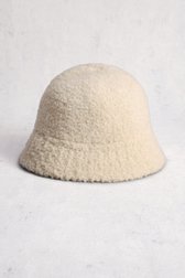 Le devant de Chapeau écru en teddy de Modeno pour Femmes