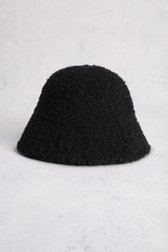 Le devant de Chapeau noir en teddy de Modeno pour Femmes