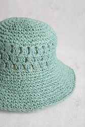 Chapeau tissé bleu clair de Modeno pour Femmes