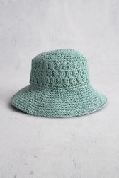 Chapeau tissé bleu clair de Modeno pour Femmes