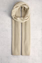 Le devant de Écharpe beige en laine et cachemire de D'Auvry Studio pour Femmes