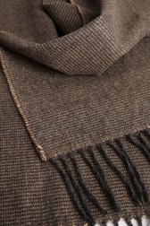 Photo produit 1 de Écharpe d'hiver en brun clair et brun foncé de Michaelis pour Hommes